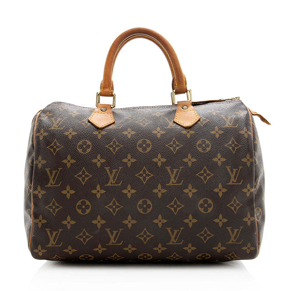 Louis Vuitton Vintage Monogram Canvas Speedy 30 Satchel - FINAL SALE (SHF-19537)