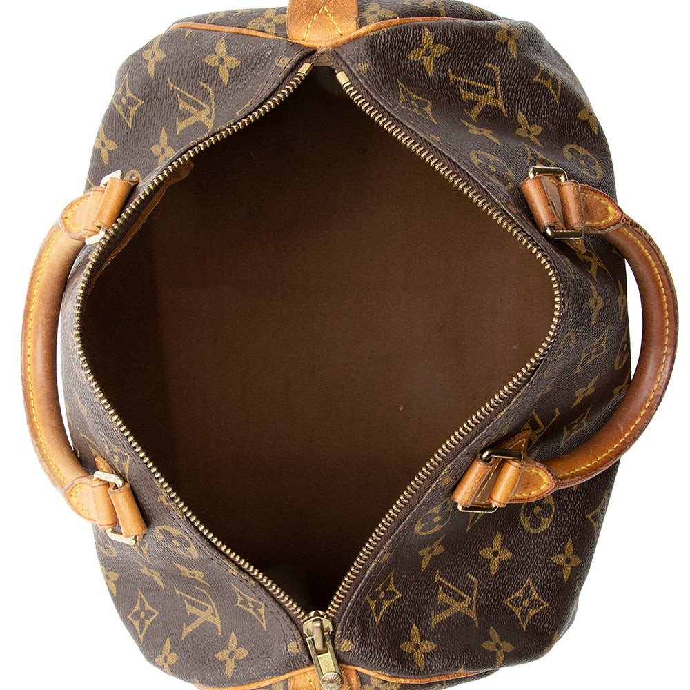 Louis Vuitton Vintage Monogram Canvas Speedy 30 Satchel - FINAL SALE (SHF-19537)