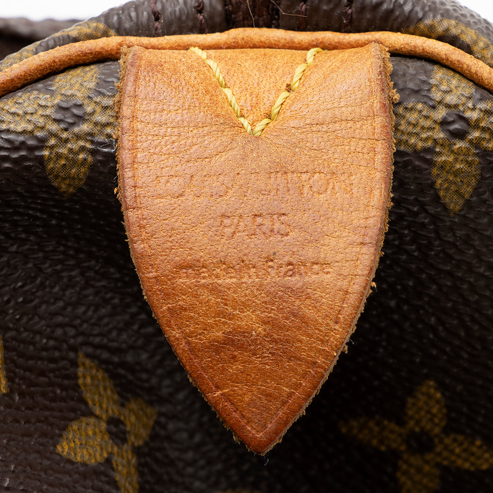 Louis Vuitton Vintage Monogram Canvas Speedy 30 Satchel - FINAL SALE (SHF-19537)