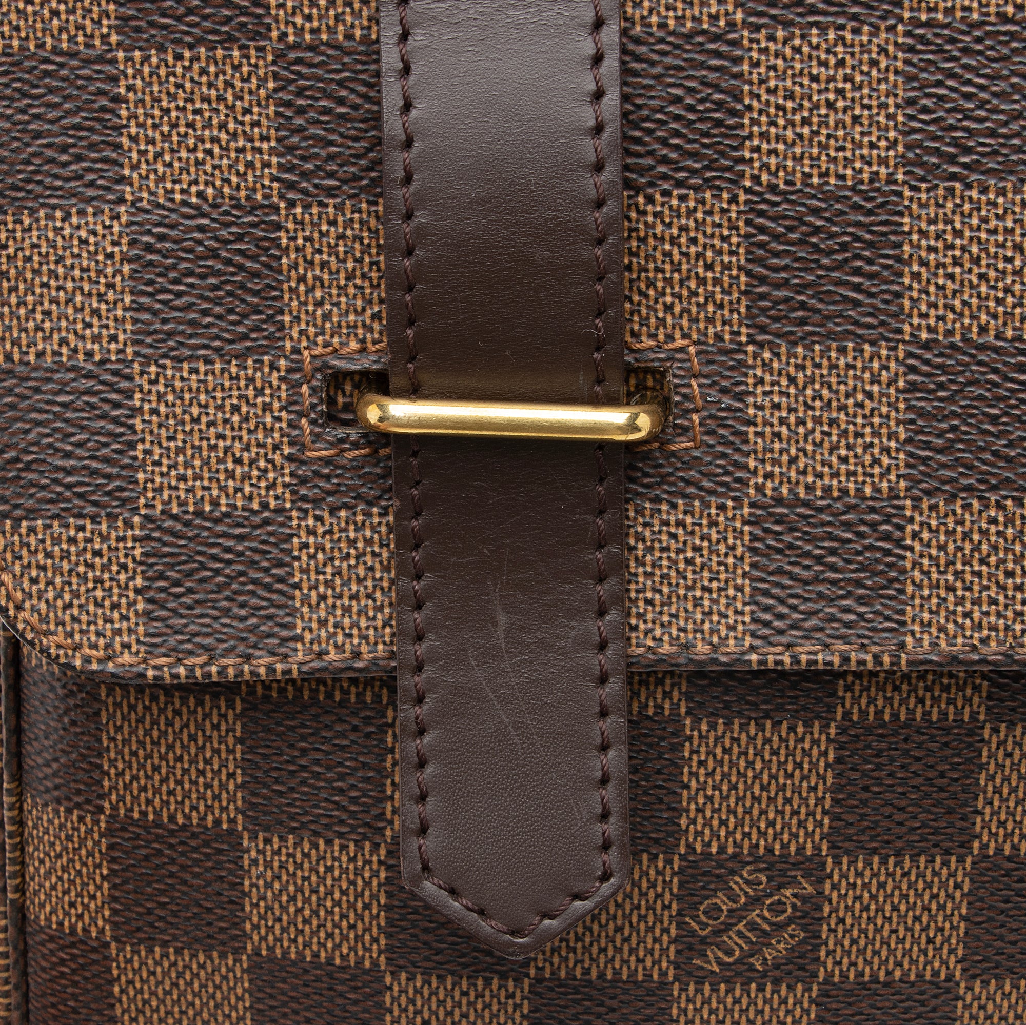 Louis Vuitton Vintage Damier Ebene Broadway Messenger Bag (SHF-jQxN4F)