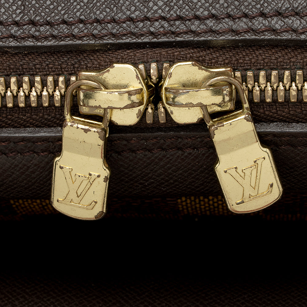 Louis Vuitton Vintage Damier Ebene Canvas Triana Satchel (SHF-21939)