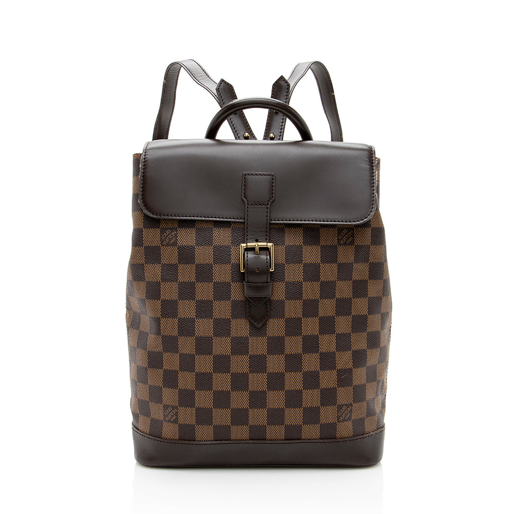 Louis Vuitton Vintage Damier Ebene Soho Backpack (SHF-18379)