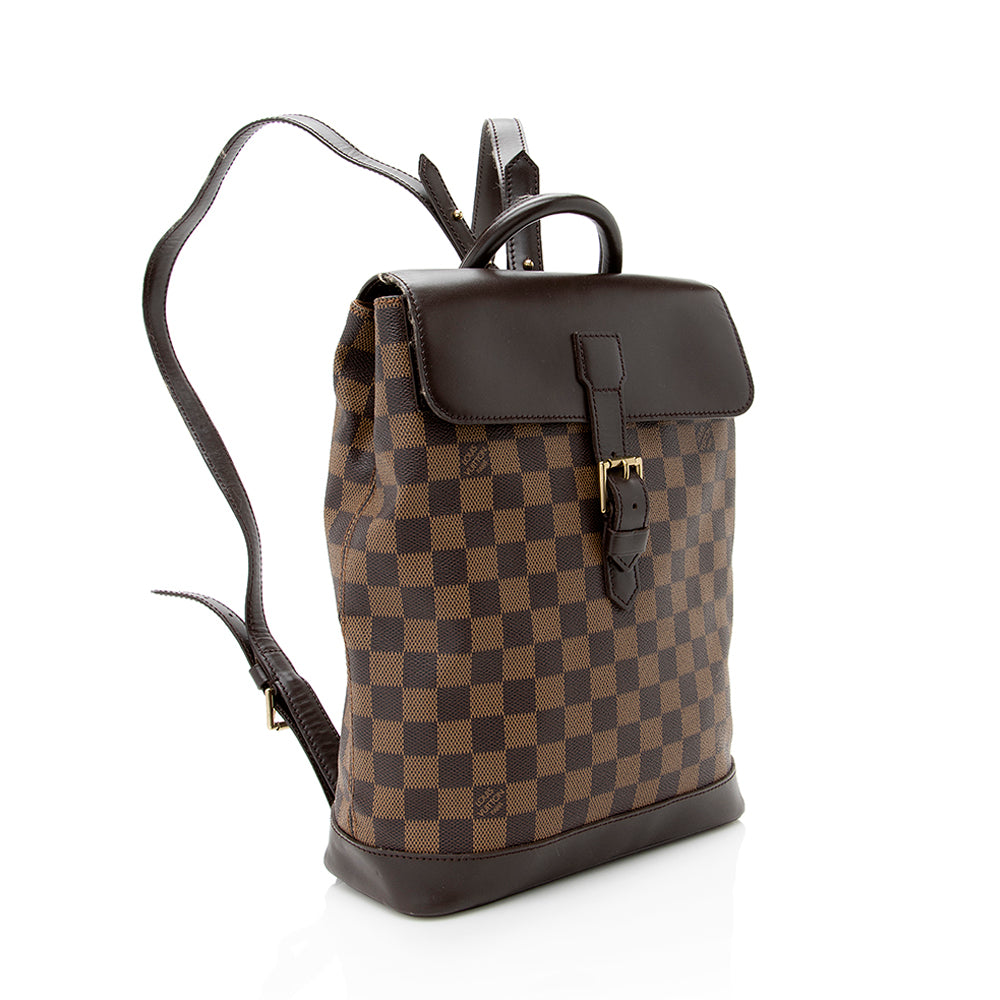 Louis Vuitton Vintage Damier Ebene Soho Backpack (SHF-18379)