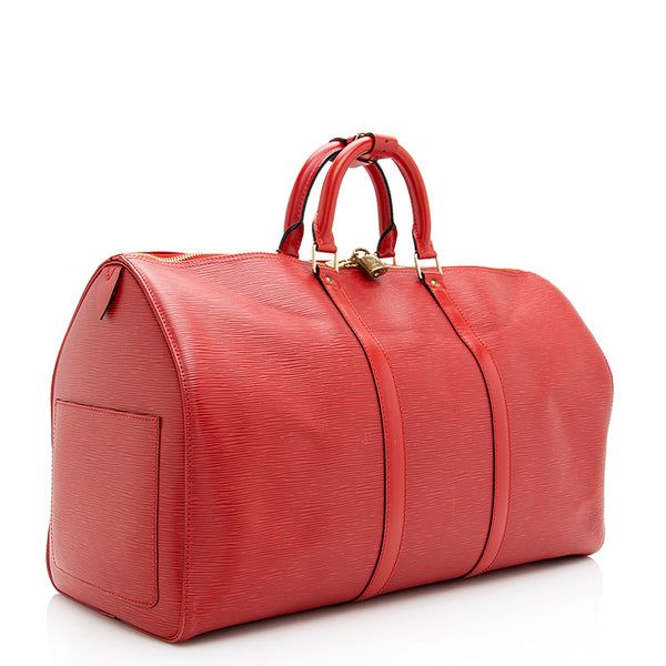 Louis Vuitton Vintage Epi Leather Keepall 50 Duffel Bag (SHF-18921) – LuxeDH