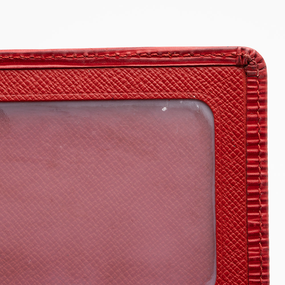 Louis Vuitton Vintage Epi Leather Two Card Holder Wallet (SHF-16759)