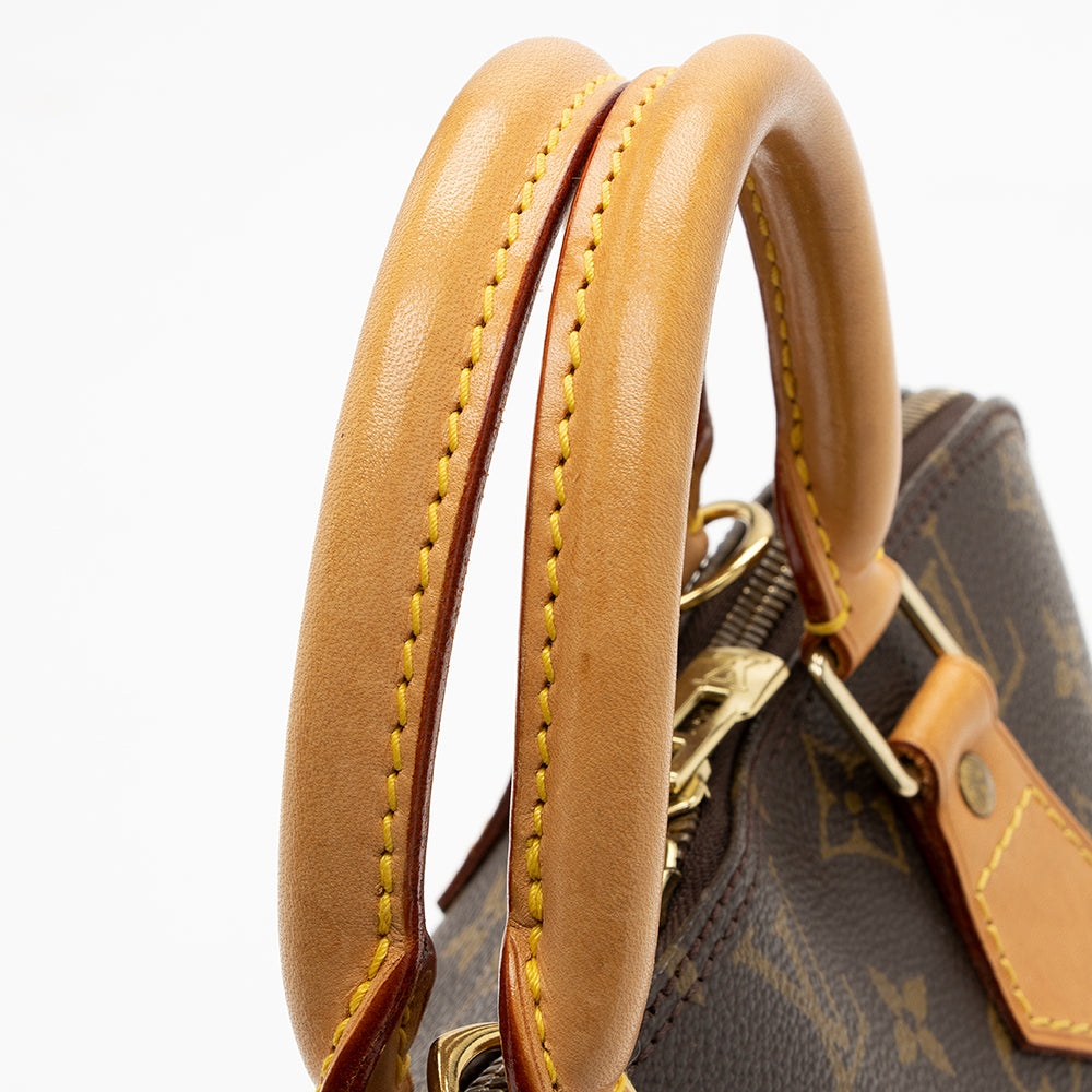 Louis Vuitton Vintage Monogram Canvas Alma MM Satchel (SHF-19055)