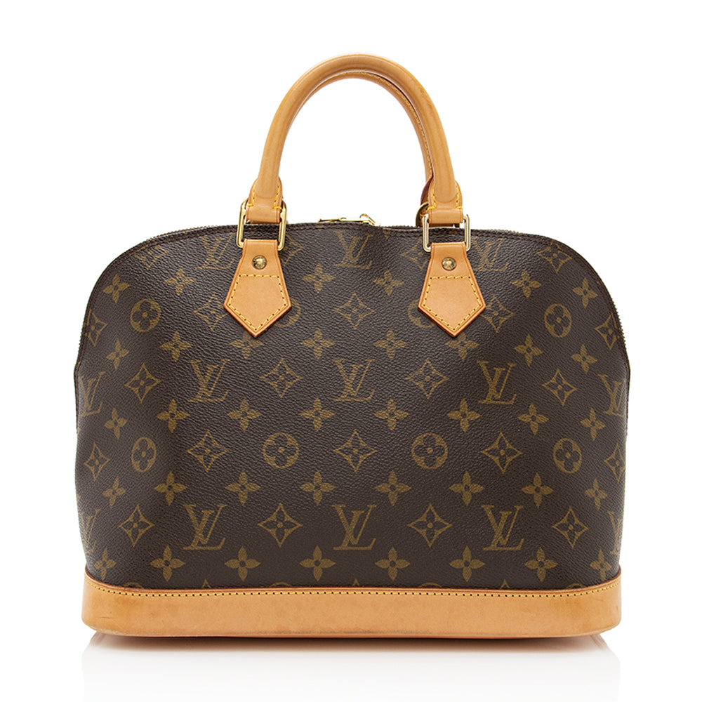 Louis Vuitton Vintage Monogram Canvas Alma MM Satchel (SHF-19055)