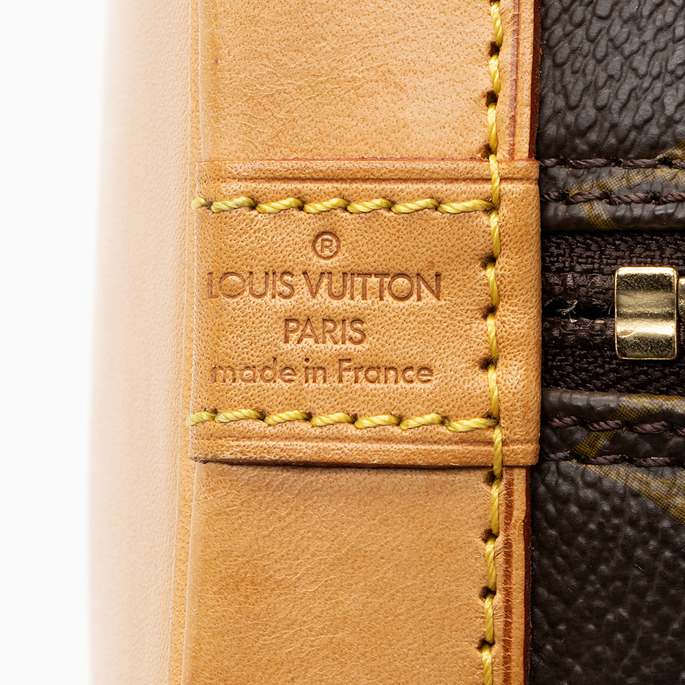 Louis Vuitton Vintage Monogram Canvas Alma MM Satchel (SHF-19055)