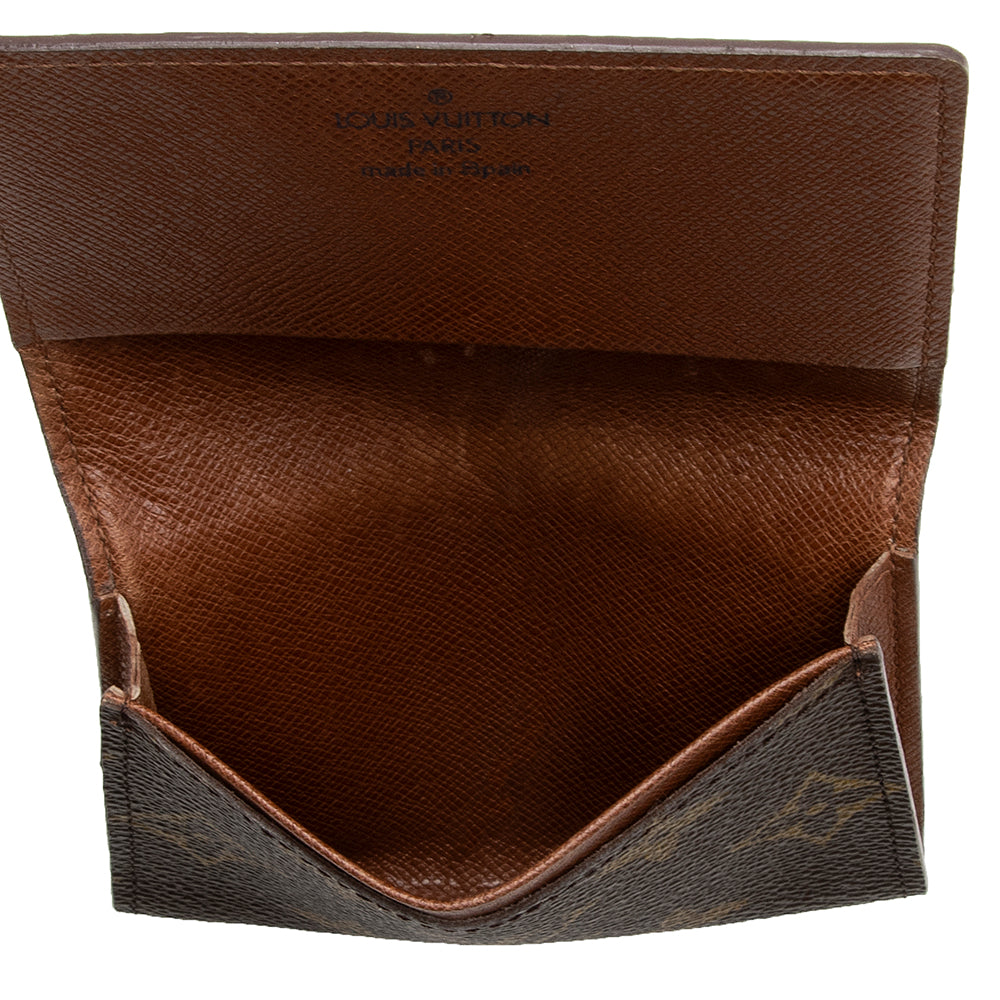 Louis Vuitton Vintage Monogram Canvas Business Card Holder (SHF-17630)