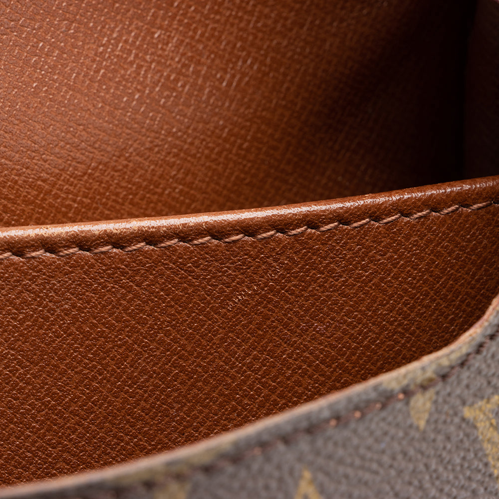 Louis Vuitton Vintage Monogram Canvas Cartouchiere MM Shoulder Bag (SHF-16667)