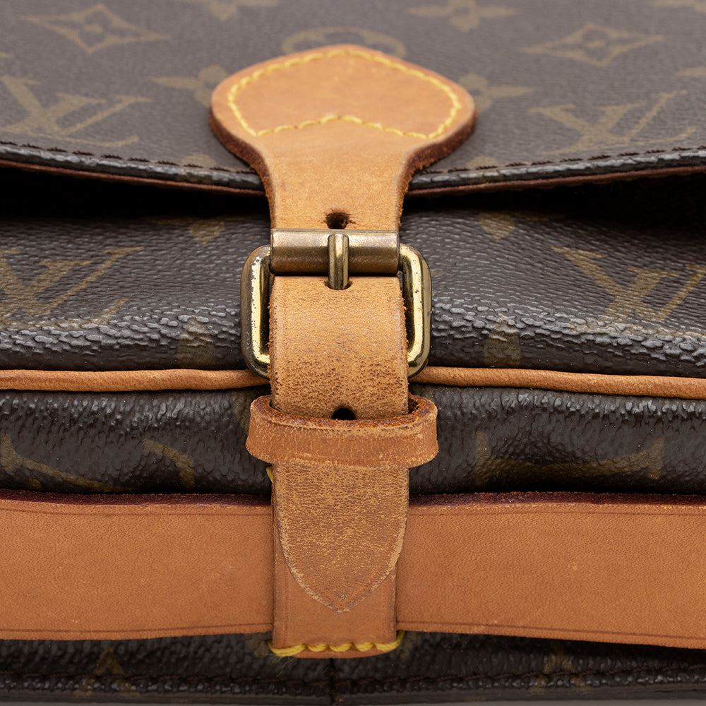 Louis Vuitton Vintage Monogram Canvas Cartouchiere PM Shoulder Bag (SHF-16187)