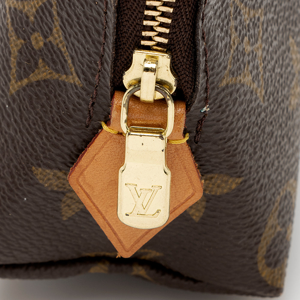 Louis Vuitton Vintage Monogram Canvas Cosmetic Pouch (SHF-18080)
