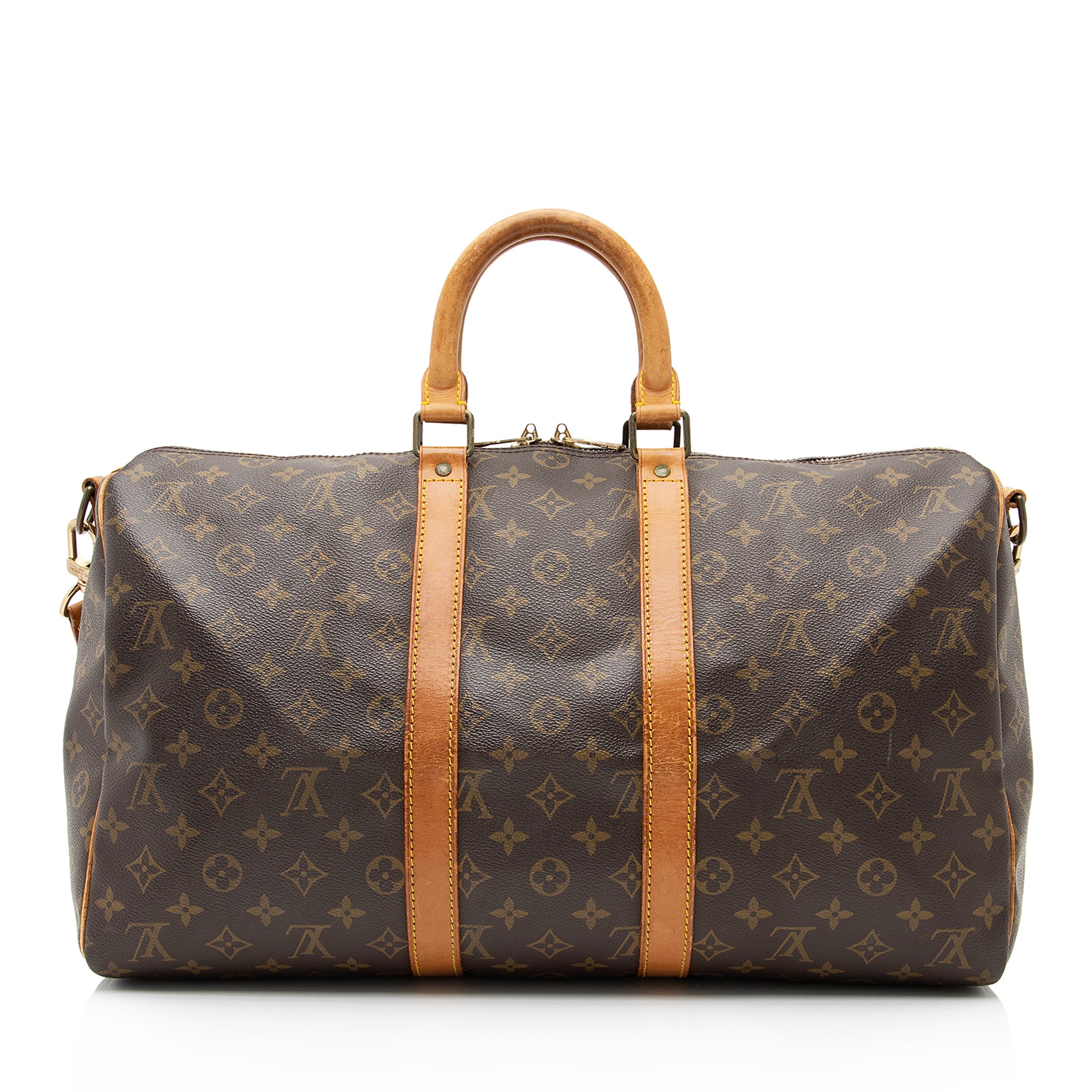 Louis Vuitton Vintage Monogram Canvas Keepall Bandouliere 45 Duffle Bag (SHF-23676)