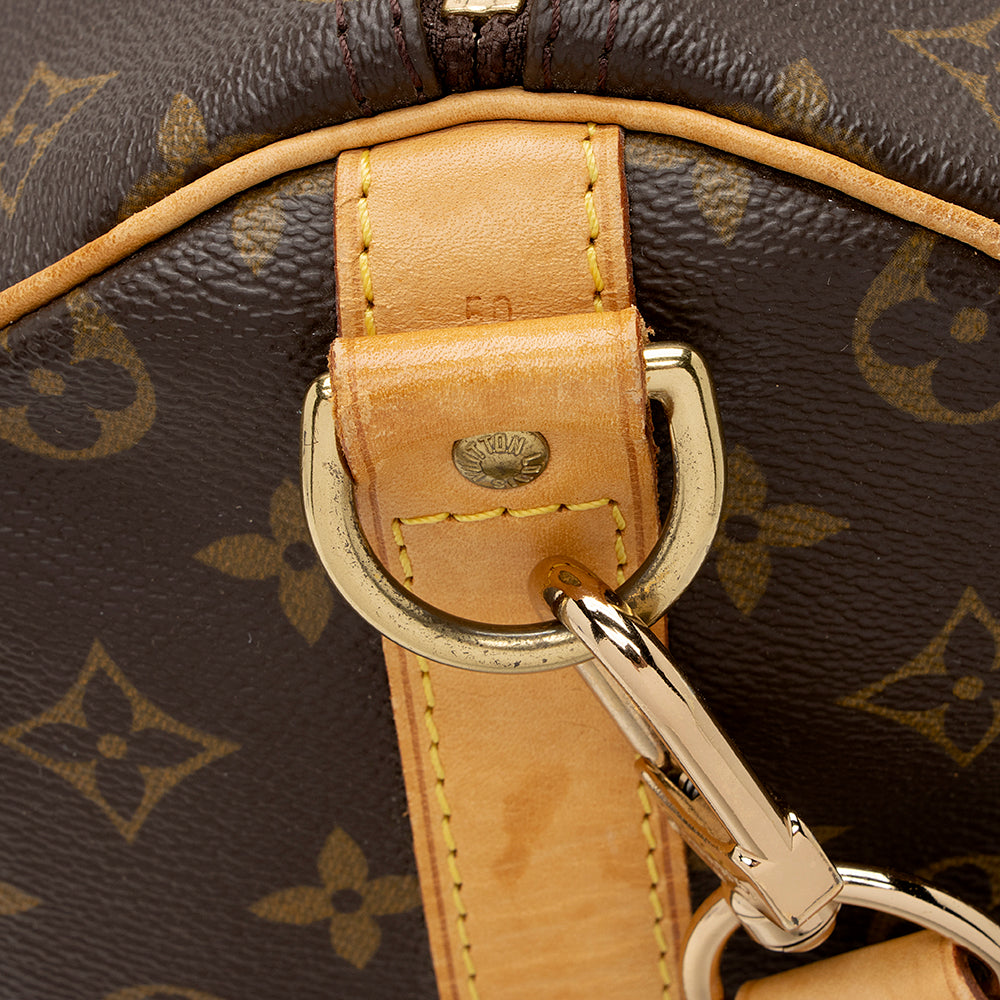Louis Vuitton Vintage Monogram Canvas Keepall Bandouliere 50 Duffel Bag (SHF-20790)