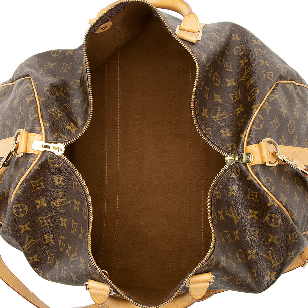Louis Vuitton Vintage Monogram Canvas Keepall Bandouliere 50 Duffel Bag (SHF-20790)