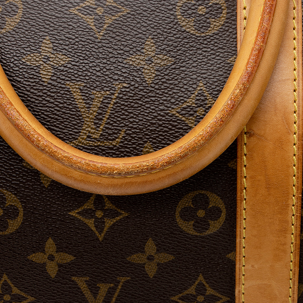 Louis Vuitton Vintage Monogram Canvas Keepall Bandouliere 55 Duffle Bag (SHF-21161)