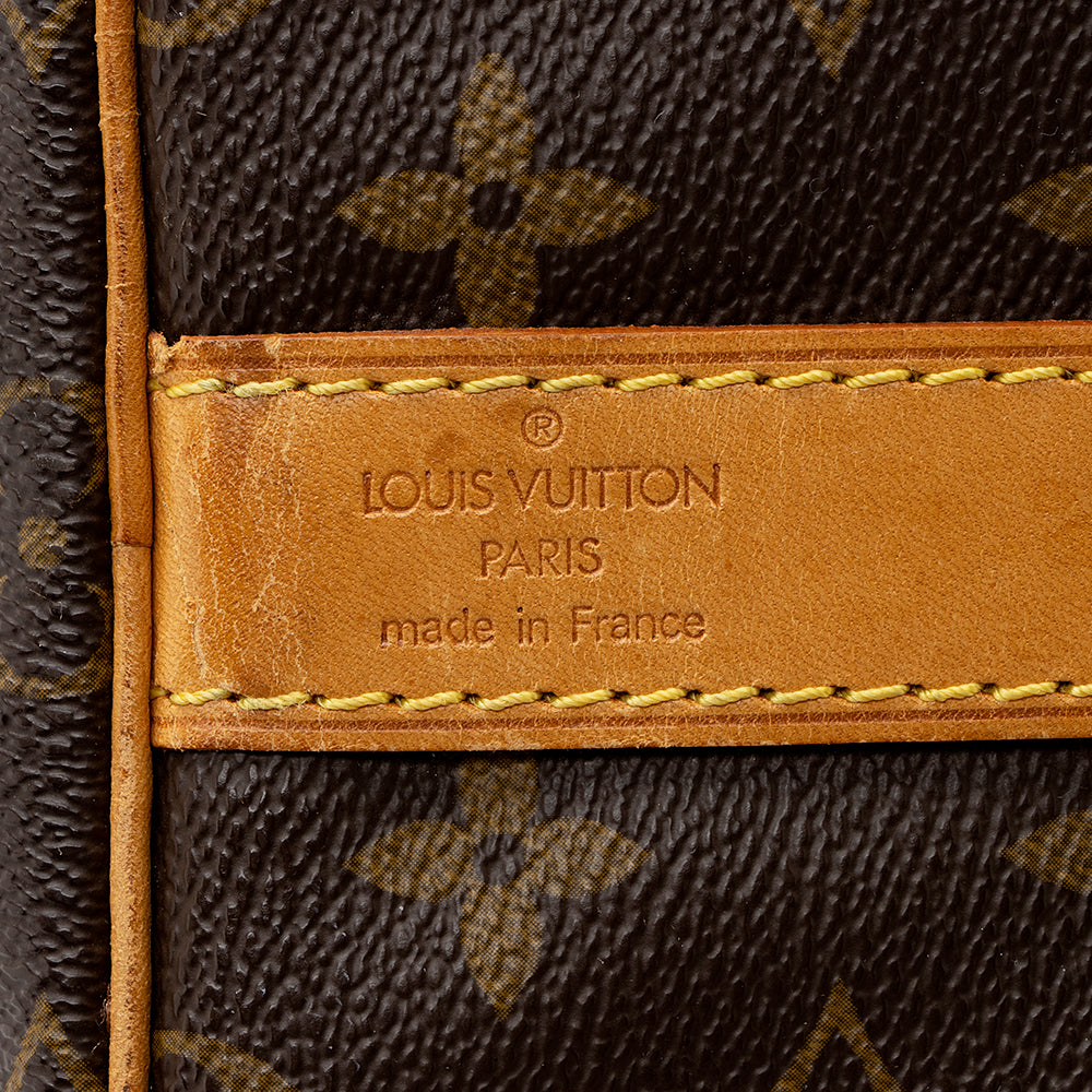 Louis Vuitton Vintage Monogram Canvas Keepall Bandouliere 55 Duffle Bag (SHF-21161)
