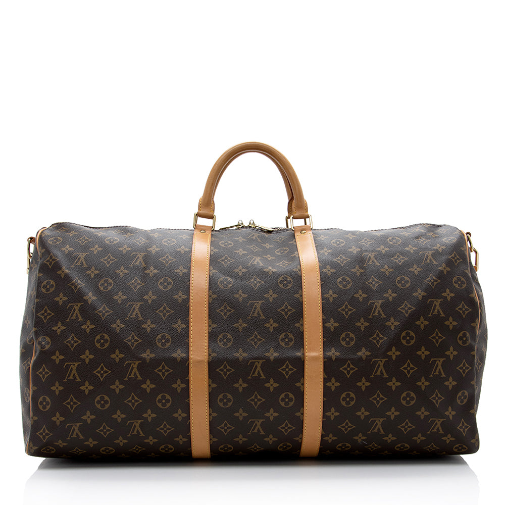 Louis Vuitton Vintage Monogram Canvas Keepall Bandouliere 60 Duffel Bag - FINAL SALE (SHF-16878)