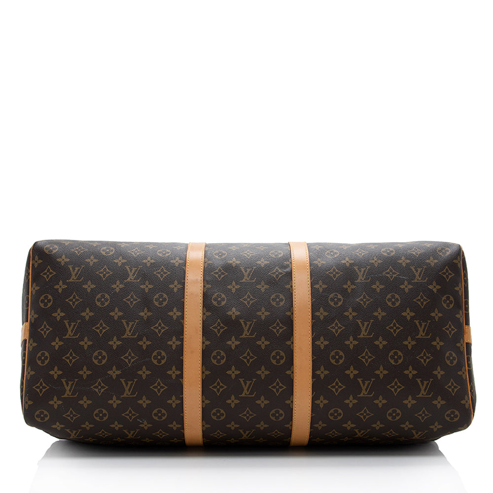 Louis Vuitton Vintage Monogram Canvas Keepall Bandouliere 60 Duffel Bag - FINAL SALE (SHF-16878)