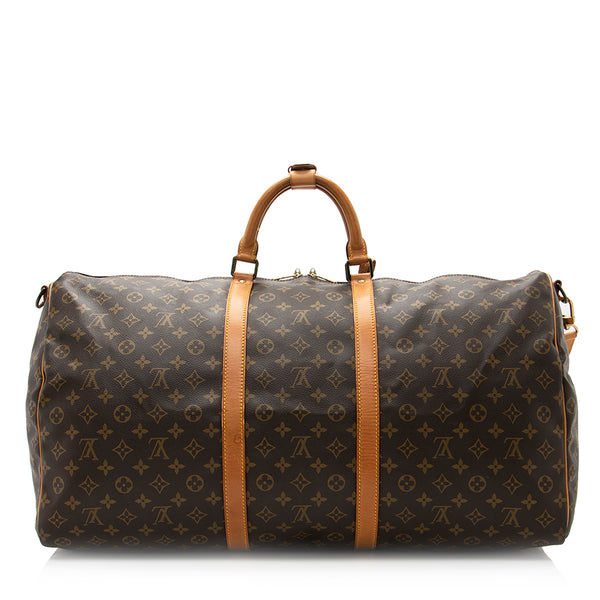 Authentic Louis Vuitton Monogram Duffle Boston Bag Keepall 60