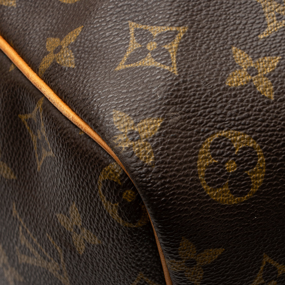 Louis Vuitton Vintage Monogram Canvas Keepall Bandouliere 60 Duffle Bag (SHF-20354)