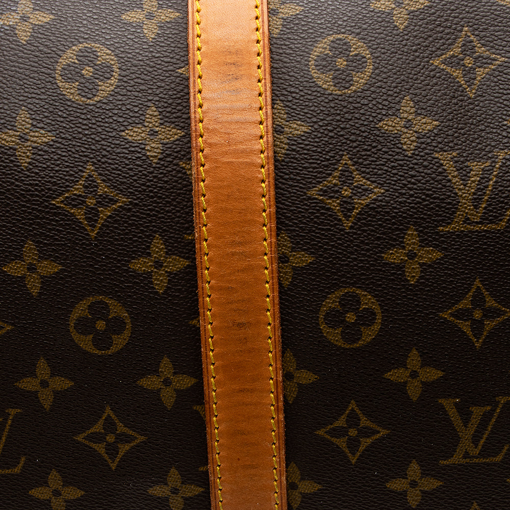 Louis Vuitton Vintage Monogram Canvas Keepall Bandouliere 60 Duffle Bag (SHF-20354)