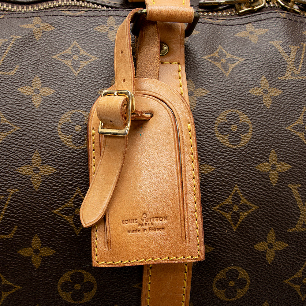 Louis Vuitton Vintage Monogram Canvas Keepall Bandouliere 60 Duffel Bag (SHF-20843)