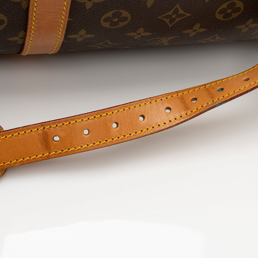 Louis Vuitton Vintage Monogram Canvas Keepall Bandouliere 60 Duffel Bag (SHF-20843)