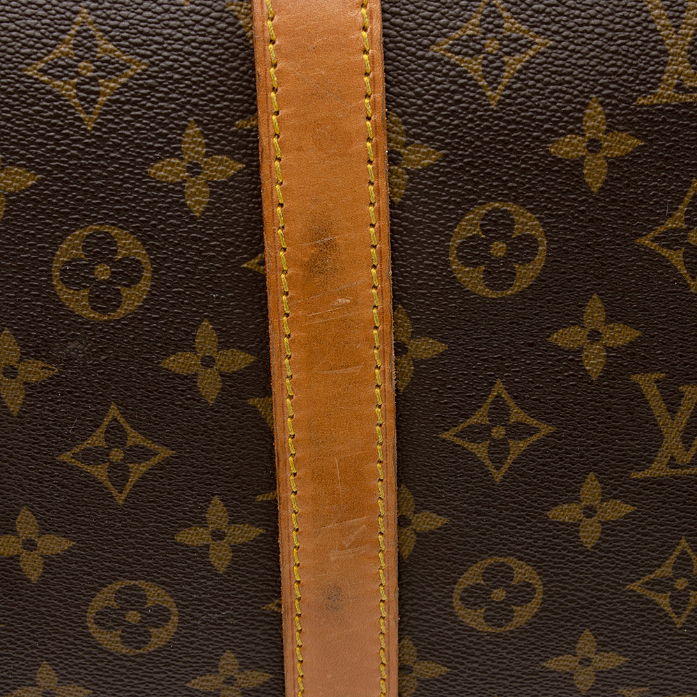 Louis Vuitton Vintage Monogram Canvas Keepall Bandouliere 60 Duffel Bag (SHF-20843)