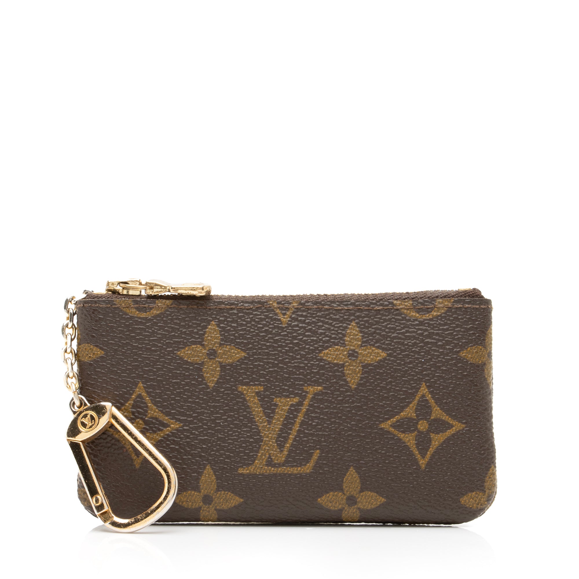 Louis Vuitton Vintage Monogram Canvas Key Pouch (SHF-23899)