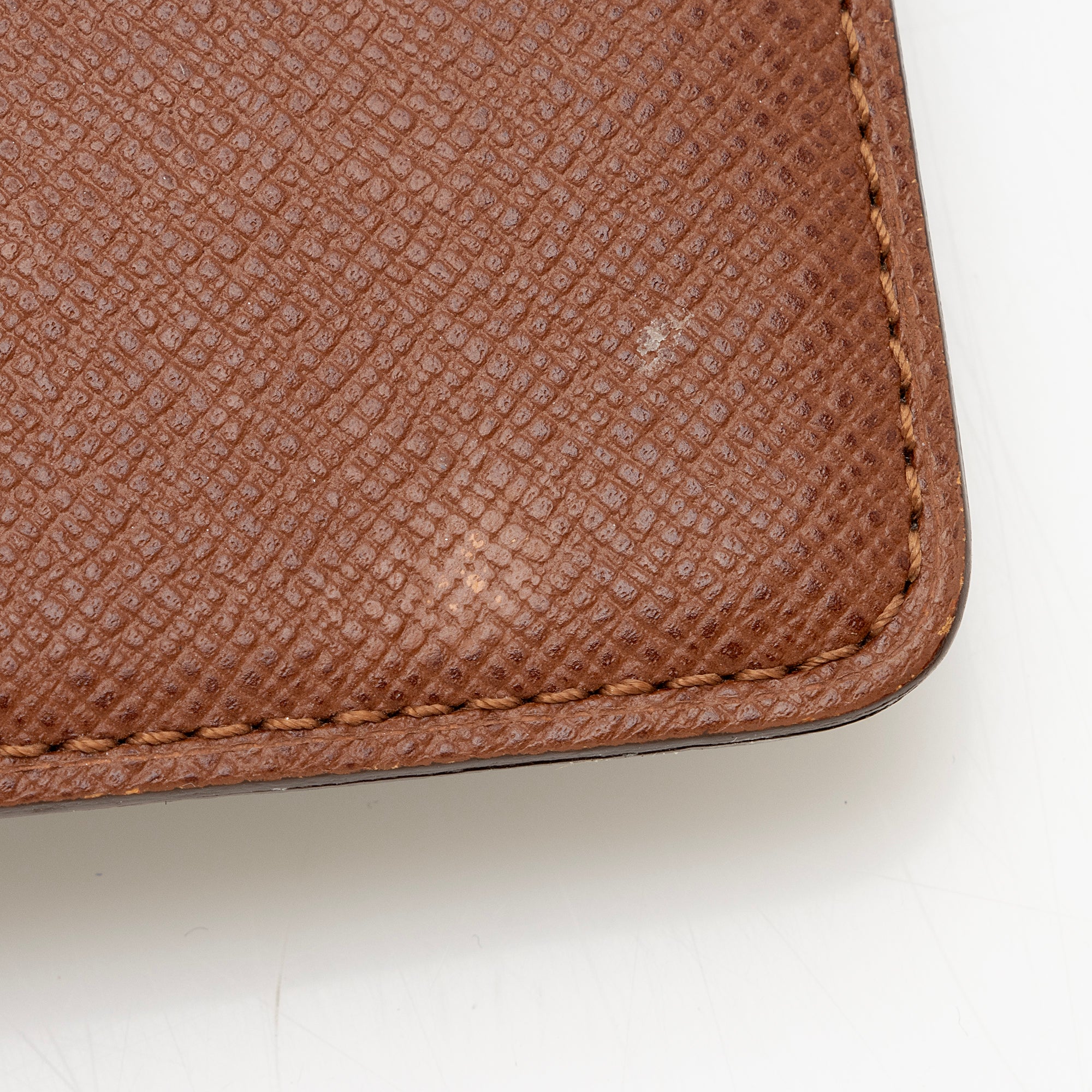 Louis Vuitton Vintage Monogram Canvas Medium Ring Agenda Cover (SHF-22929)