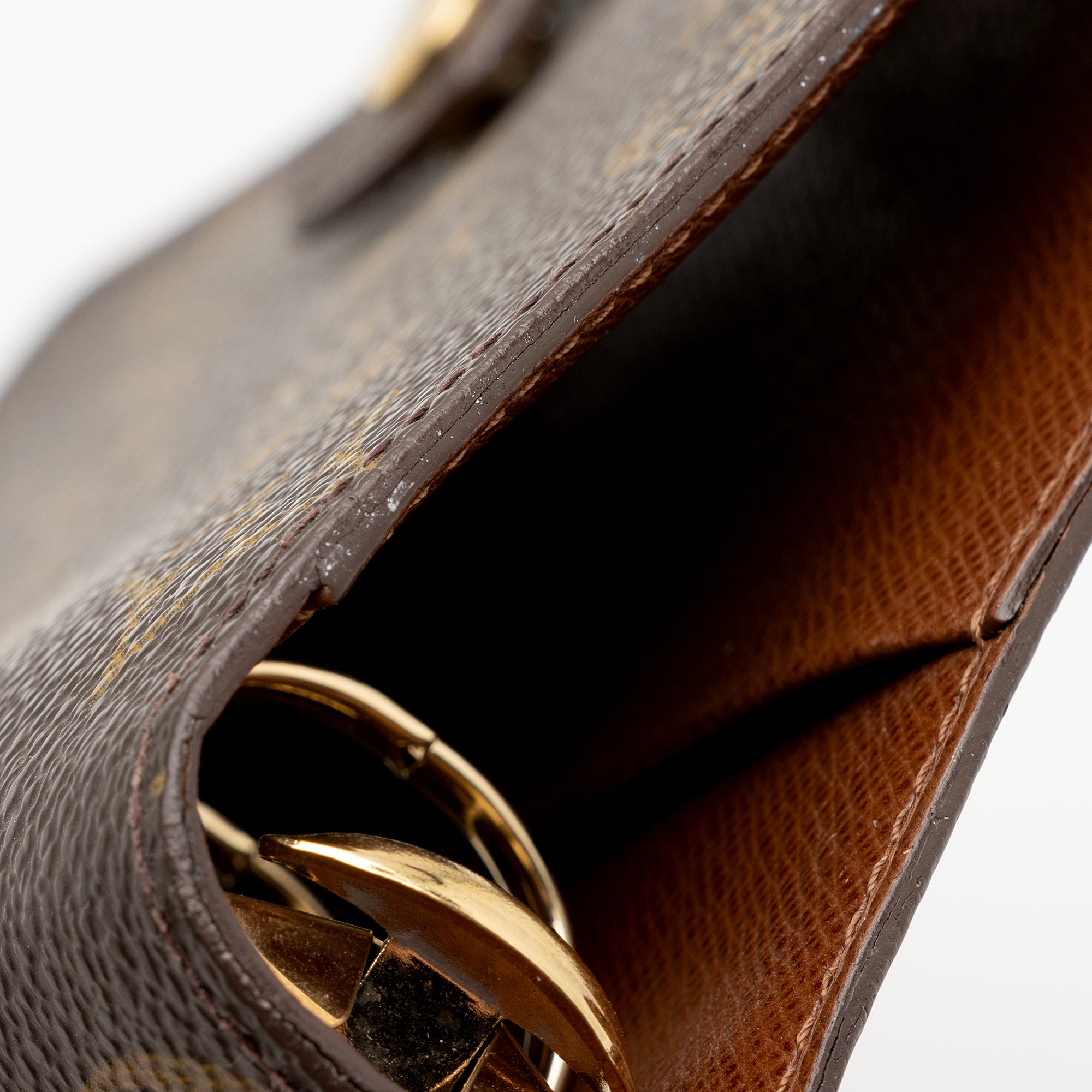 Louis Vuitton Vintage Monogram Canvas Medium Ring Agenda Cover (SHF-22929)