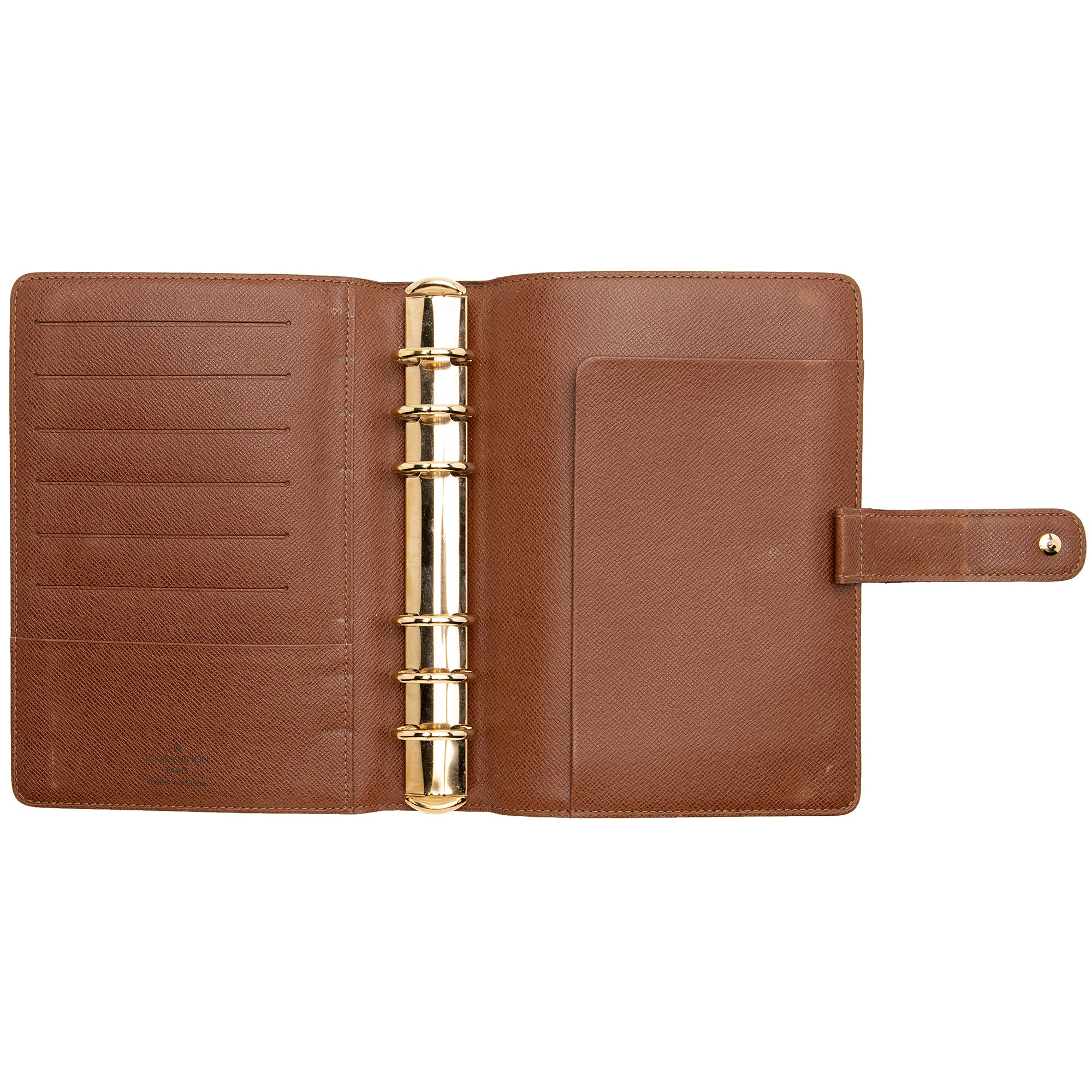 Louis Vuitton Vintage Monogram Canvas Medium Ring Agenda Cover (SHF-22929)