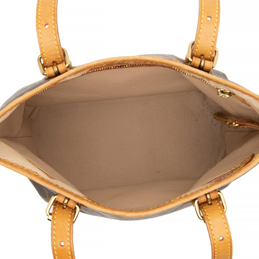 Louis Vuitton Vintage Monogram Canvas Petit Bucket Tote (SHF-16436)