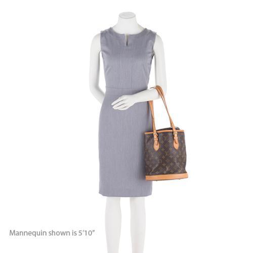Louis Vuitton Vintage Monogram Canvas Petit Bucket Tote (SHF-18459)