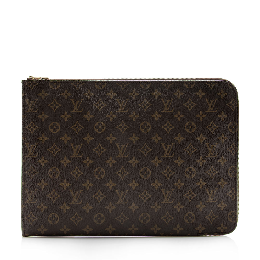 Louis Vuitton Vintage Monogram Canvas Poche Documents Portfolio (SHF-14800)