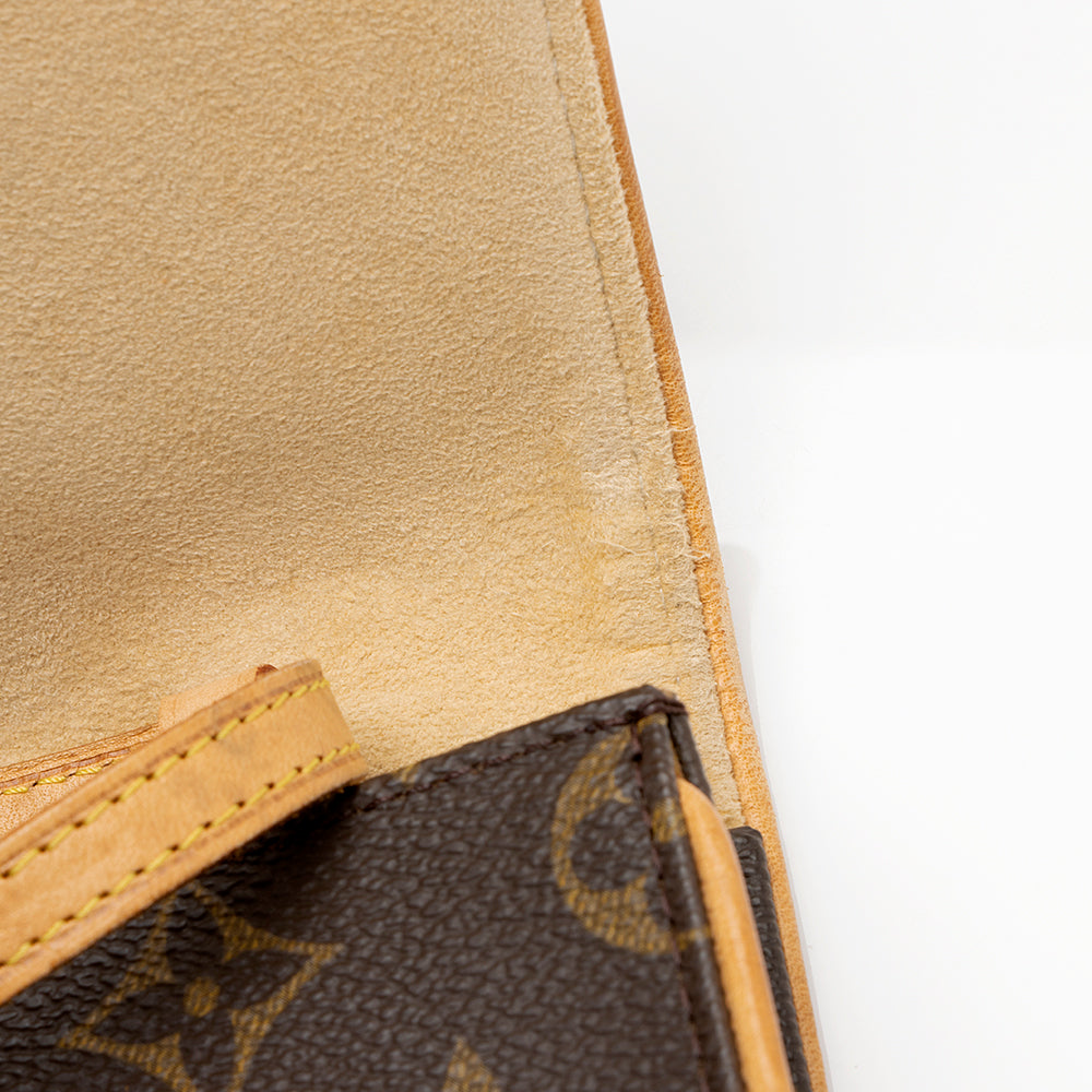 Louis Vuitton Vintage Monogram Canvas Pochette Twin GM Shoulder Bag (SHF-20792)