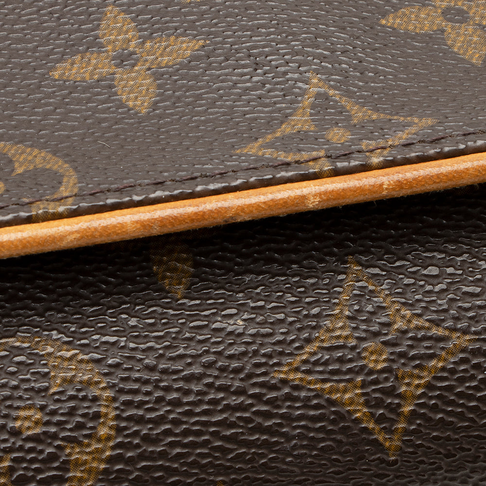 Louis Vuitton Vintage Monogram Canvas Pochette Twin GM Shoulder Bag (SHF-20795)