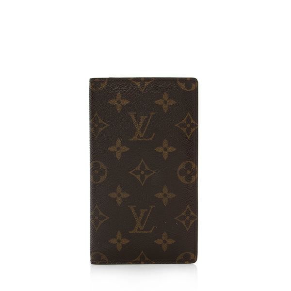 Authentic Louis Vuitton Monogram Checkbook Wallet Long Bifold.
