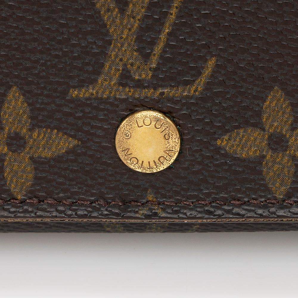 Louis Vuitton Vintage Monogram Canvas Porte Monnaie Tresor Wallet - FINAL SALE (SHF-14558)