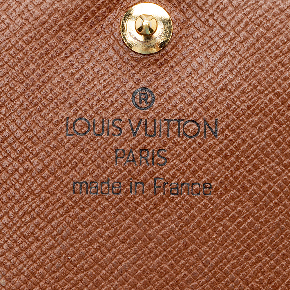 Louis Vuitton Vintage Monogram Canvas Porte Monnaie Tresor Wallet - FINAL SALE (SHF-14558)