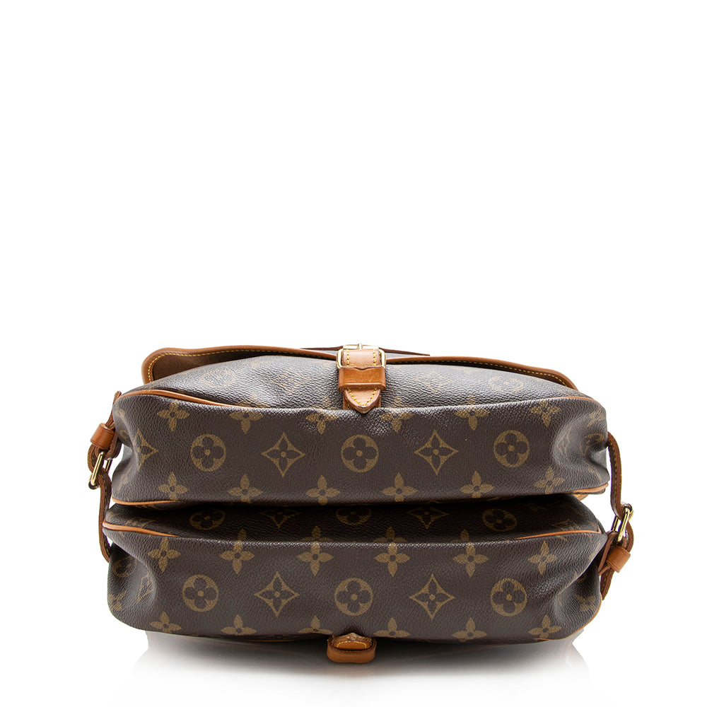 Louis Vuitton Vintage Monogram Canvas Saumur 30 Messenger Bag (SHF-14248)