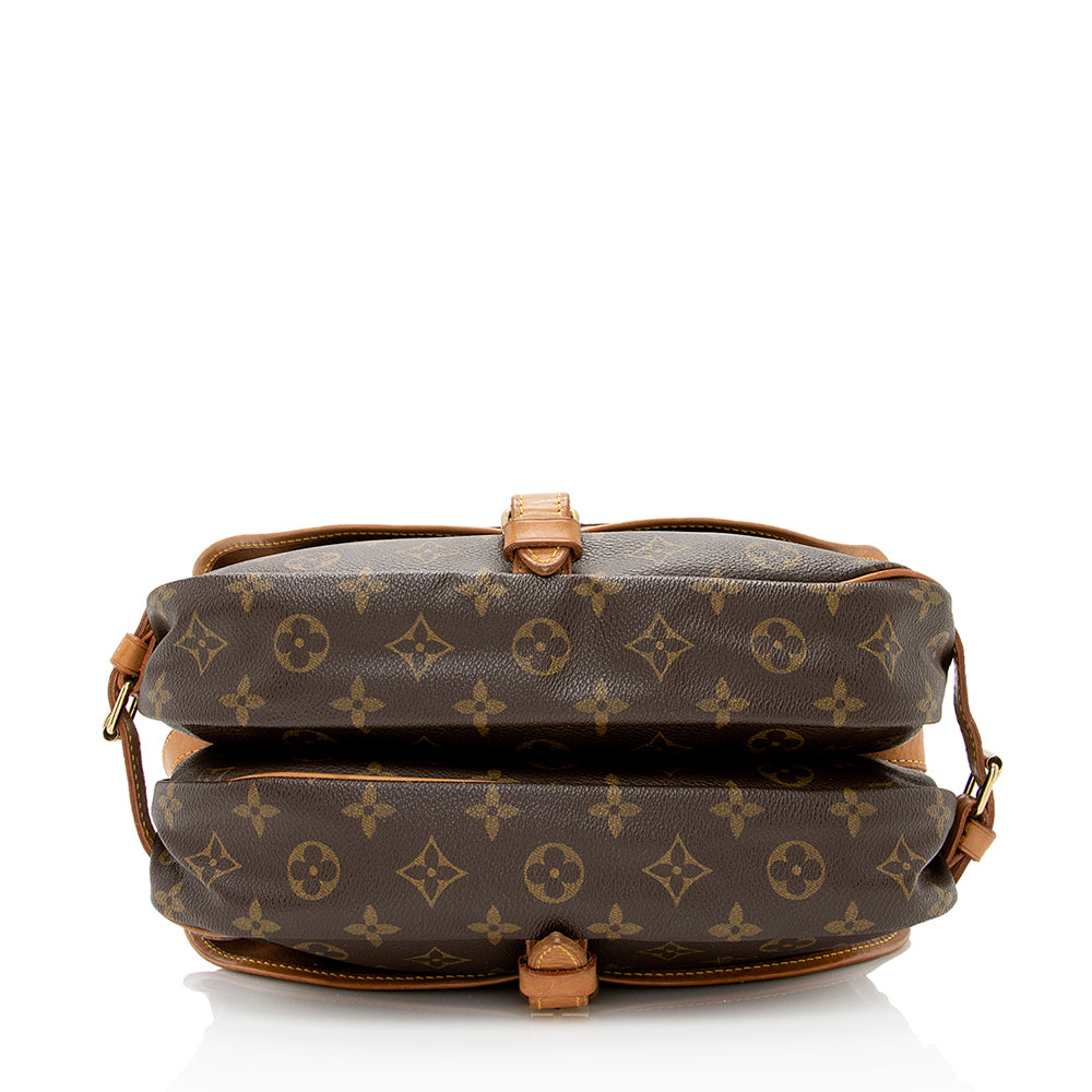 Louis Vuitton Vintage Monogram Canvas Saumur 30 Messenger Bag (SHF-20788)
