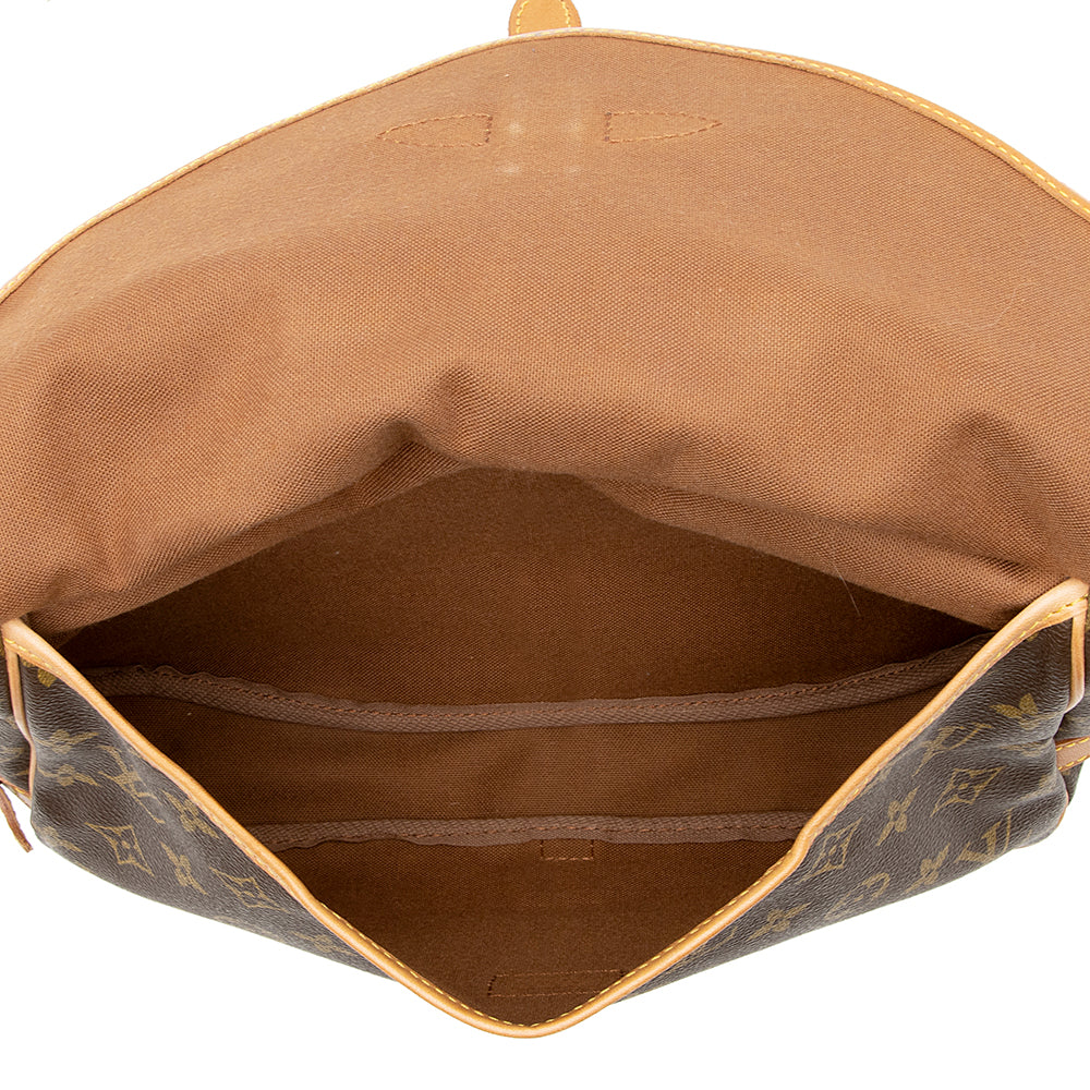 Louis Vuitton Vintage Monogram Canvas Saumur 30 Messenger Bag (SHF-20797)