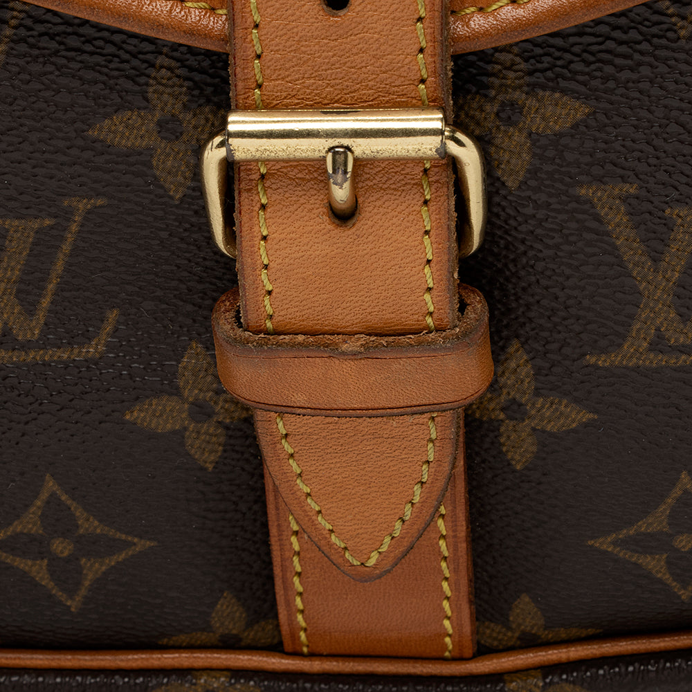 Louis Vuitton Vintage Monogram Canvas Saumur 35 Messenger Bag (SHF-18385)