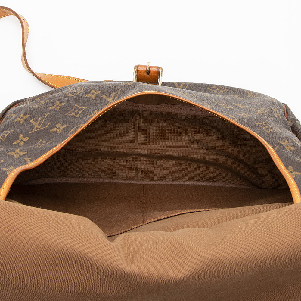Louis Vuitton Vintage Monogram Canvas Saumur 35 Messenger Bag (SHF-18385)