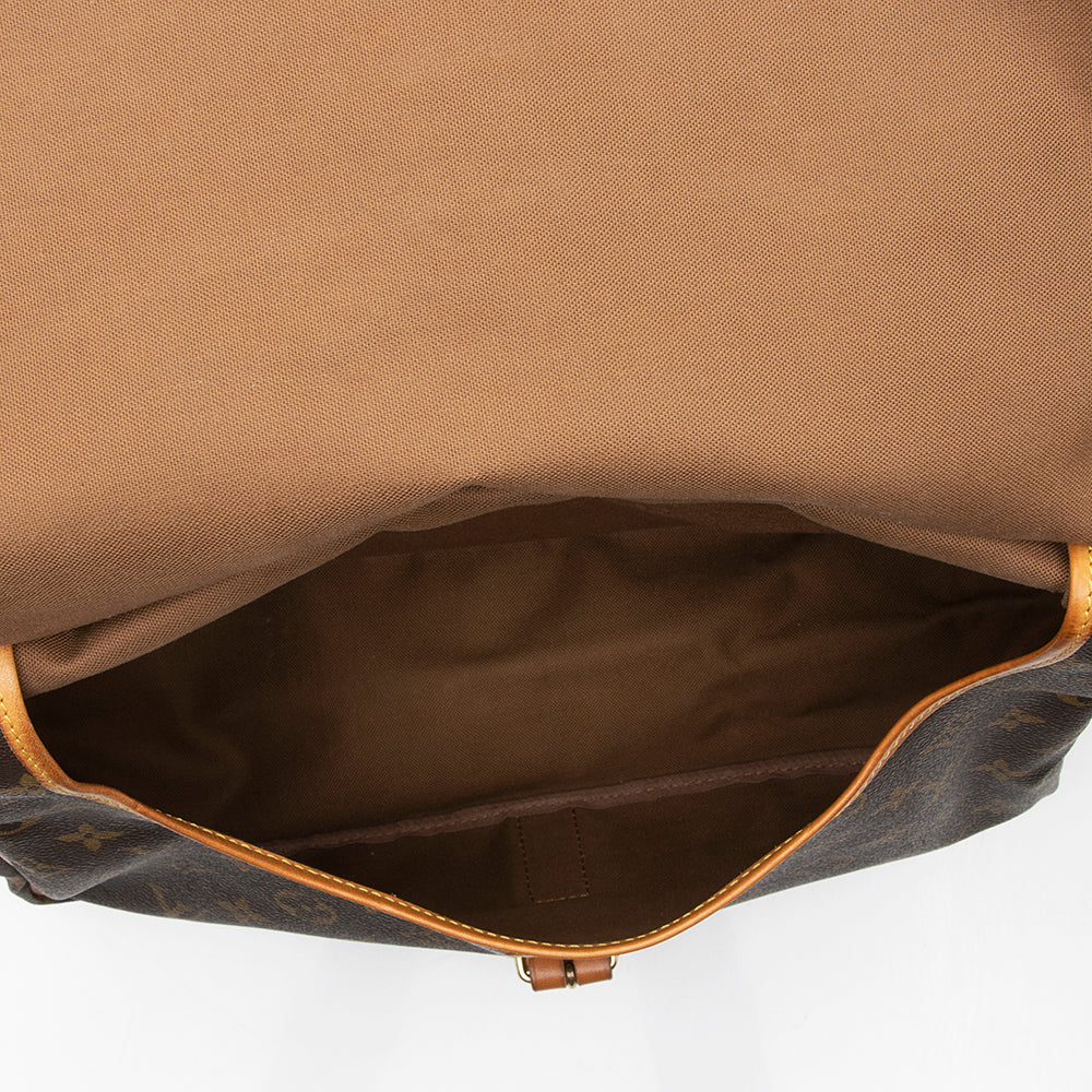 Louis Vuitton Vintage Monogram Canvas Saumur 35 Messenger Bag (SHF-18385)