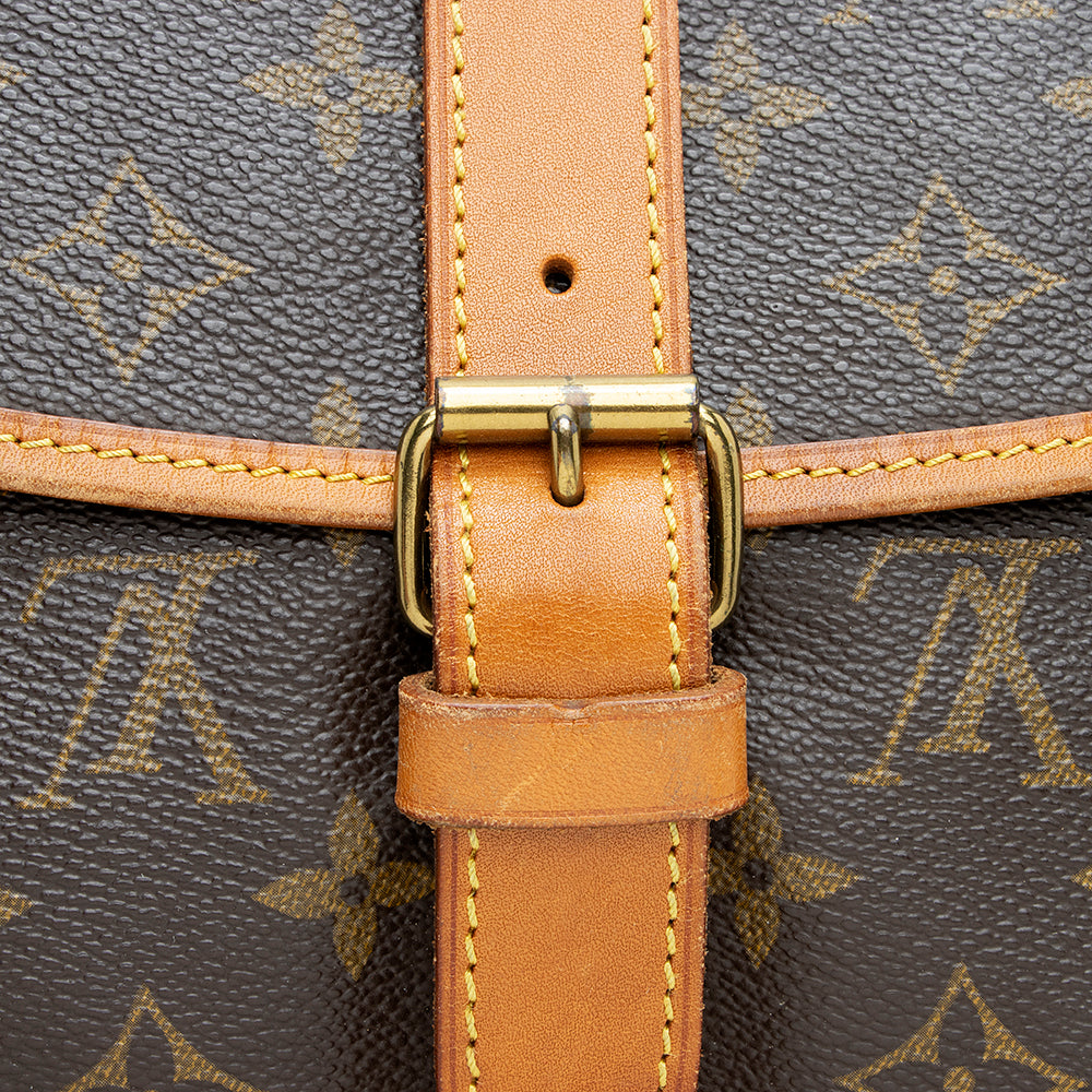 Louis Vuitton Vintage Monogram Canvas Saumur 35 Messenger Bag (SHF-18883)