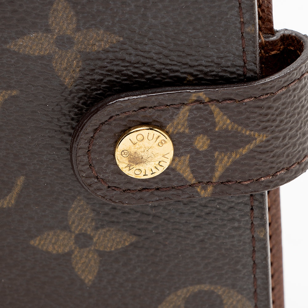 Louis Vuitton Vintage Monogram Canvas Small Ring Agenda Cover (SHF-16836)