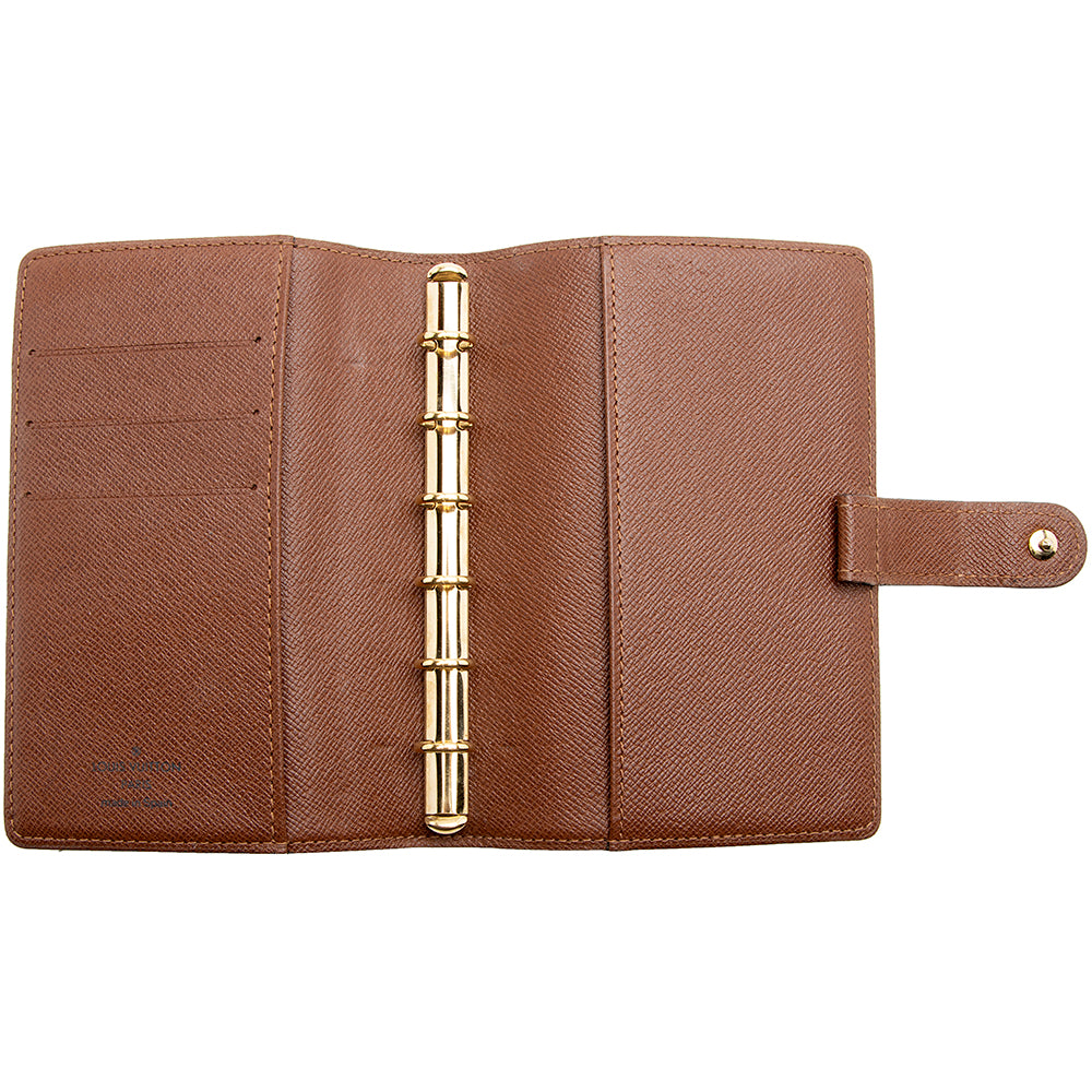 Louis Vuitton Vintage Monogram Canvas Small Ring Agenda Cover (SHF-16836)